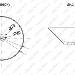 Накладная раковина melana mln-t4006-b1 (синяя) в Ревде - revda.mebel24.online | фото 2