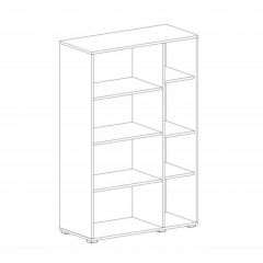 НИЦЦА Гостиная Шкаф-витрина 2 дв в Ревде - revda.mebel24.online | фото 2
