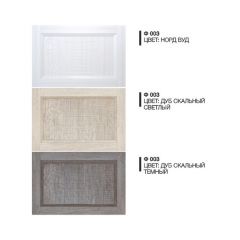 Обувница Комфорт Ф 003 Фасад 3D Бамбук (3 секции) в Ревде - revda.mebel24.online | фото 3