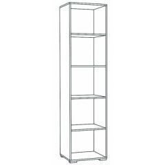 Пенал Ненси 400 (Венге/Белый глянец) в Ревде - revda.mebel24.online | фото 2