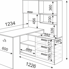 Подростковая Волкер (модульная) в Ревде - revda.mebel24.online | фото 23