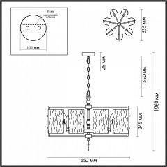 Подвесная люстра Odeon Light Elegante 4878/7 в Ревде - revda.mebel24.online | фото 4