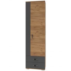 Прихожая Бостон (модульная) дуб вотан/антрацит в Ревде - revda.mebel24.online | фото 4
