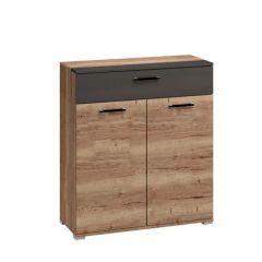 Прихожая Бостон (модульная) дуб вотан/антрацит в Ревде - revda.mebel24.online | фото 12