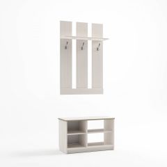 Прихожая Дуэт (Бодега белая) в Ревде - revda.mebel24.online | фото 2