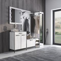 ЭНТЕР ЛОФТ Прихожая (модульная) Сосна белая Loft в Ревде - revda.mebel24.online | фото