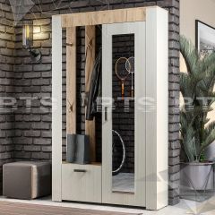 Прихожая Франк (Крафт/Ясень белый) в Ревде - revda.mebel24.online | фото 2