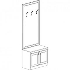 Шкаф для одежды открытый №620 Инна Денвер светлый в Ревде - revda.mebel24.online | фото 3
