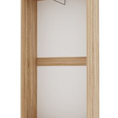 ИТАЛИЯ ШК-800 Шкаф 2 дв. (Дуб сонома/Белый глянец) в Ревде - revda.mebel24.online | фото 2