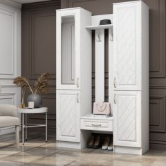 ЛИБЕРТИ Прихожая МДФ (Белое дерево) в Ревде - revda.mebel24.online | фото