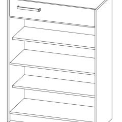 Прихожая Марица Тумба для обуви (ЯШ темный/ светлый) в Ревде - revda.mebel24.online | фото 2