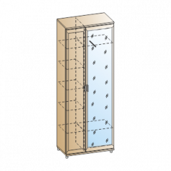 Прихожая Мелисса композиция 1 (Ясень Асахи) в Ревде - revda.mebel24.online | фото 2