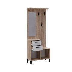 Прихожая Витра Центральная секция (Белый/Дуб сонома) в Ревде - revda.mebel24.online | фото 2