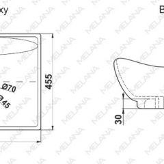 Раковина MELANA MLN-7211 в Ревде - revda.mebel24.online | фото 2