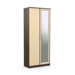 Шкаф 2-х створчатый Дуэт Люкс с зеркалом в Ревде - revda.mebel24.online | фото 4
