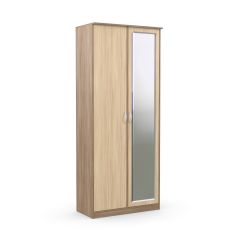 Шкаф 2-х створчатый Дуэт Люкс с зеркалом в Ревде - revda.mebel24.online | фото 3