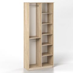 Шкаф 2-х створчатый Дуэт Люкс с зеркалом в Ревде - revda.mebel24.online | фото 2
