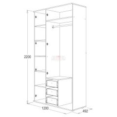 Шкаф 3-х дверный Ольга-14 в Ревде - revda.mebel24.online | фото 2