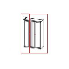 Шкаф 3-х створчатый (2+1) с зеркалом Афина (Крем корень) в Ревде - revda.mebel24.online | фото 3