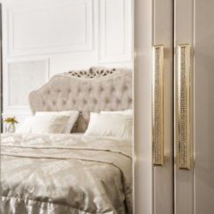 Шкаф 4-х ств с зеркалами Мокко (бежевый) в Ревде - revda.mebel24.online | фото 4