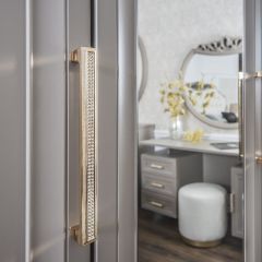 Шкаф 4-х ств с зеркалами Мокко (серый камень) в Ревде - revda.mebel24.online | фото 3