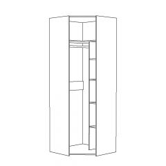 Шкаф для одежды 13.131 Амели в Ревде - revda.mebel24.online | фото 2