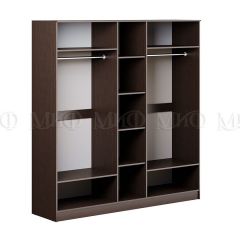 ФИЕСТА Шкаф для одежды 4-дверный (Дуб беленый/Венге) в Ревде - revda.mebel24.online | фото 2