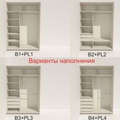 Шкаф-купе 1600 серии SOFT D8+D2+B2+PL4 (2 ящика+F обр.штанга) профиль «Капучино» в Ревде - revda.mebel24.online | фото 4