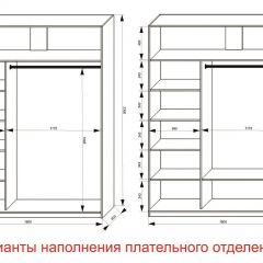 Шкаф-купе 1800 серии SOFT D1+D3+B2+PL1 (2 ящика+1штанга) профиль «Графит» в Ревде - revda.mebel24.online | фото 6