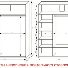 Шкаф-купе 1800 серии SOFT D6+D4+B2+PL2 (2 ящика+1штанга+1 полка) профиль «Капучино» в Ревде - revda.mebel24.online | фото 8