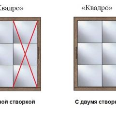 Шкаф-купе №19 Серия 3 Квадро (1700) Ясень Анкор светлый в Ревде - revda.mebel24.online | фото 3