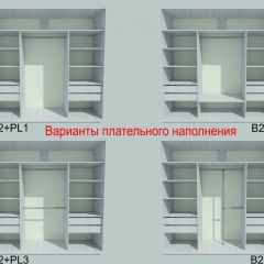 Шкаф-купе 1950 серии SILVER S4+S1+S4 B22+PL4 (по 2 ящика лев/прав+F обр.штанга) профиль «Серебро» в Ревде - revda.mebel24.online | фото 6