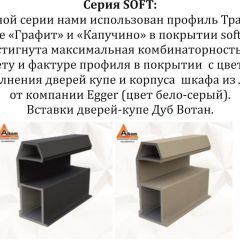 Шкаф-купе 2100 серии SOFT D7+D3+D3+B22+PL4 (по 2 ящика лев/прав+2штанги) профиль «Капучино» в Ревде - revda.mebel24.online | фото 13