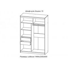 АЛЬЯНС 15 Шкаф-купе Альянс + комплект зеркал №2 в Ревде - revda.mebel24.online | фото 3