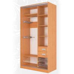 Шкаф-купе Жаклин 1200 вариант 3 (ЛДСП/Зеркало) в Ревде - revda.mebel24.online | фото 3
