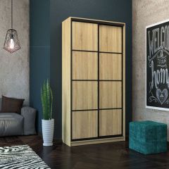 Шкаф-купе Лофт 1200 Шк12-60 (Дуб Сонома) в Ревде - revda.mebel24.online | фото 7