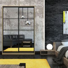 Шкаф-купе Лофт 1600 Шк16-60 (Дуб Сонома) в Ревде - revda.mebel24.online | фото 9