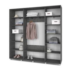 МАРТИН Шкаф-купе Камень темный (2200*450) М421 в Ревде - revda.mebel24.online | фото 2