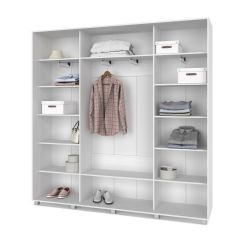 МАРТИН Шкаф-купе с зеркалами Анкор светлый (2200*450) М423 в Ревде - revda.mebel24.online | фото 2