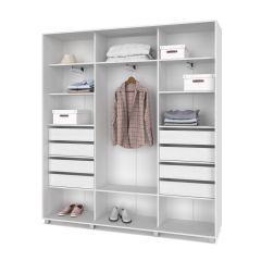 МАРТИН Шкаф-купе с зеркалами Анкор светлый (2200*450) М423 в Ревде - revda.mebel24.online | фото 4