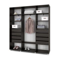 МАРТИН Шкаф-купе с зеркалами Венге (2200*450) М423 в Ревде - revda.mebel24.online | фото 4