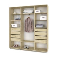 МАРТИН Шкаф-купе с зеркалом Ирландский дуб (2200*450) М422 в Ревде - revda.mebel24.online | фото 4