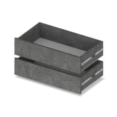 МАРТИН Шкаф-купе с зеркалом Камень темный (2200*450) М422 в Ревде - revda.mebel24.online | фото 3