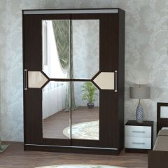 Шкаф-купе ПШ-2.9 1800 Фасад СТРЕЛКА (ВЕНГЕ стрелка беж) в Ревде - revda.mebel24.online | фото