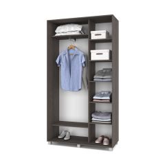 РОЛАНД Шкаф-купе Анкор темный (450*1200) Р421 в Ревде - revda.mebel24.online | фото 2