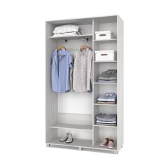 РОЛАНД Шкаф-купе с зеркалами Шимо светлый (450*1300) Р433 в Ревде - revda.mebel24.online | фото 2