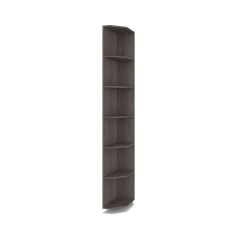 РОЛАНД Шкаф-купе с зеркалами Анкор темный (450*1400) Р443 в Ревде - revda.mebel24.online | фото