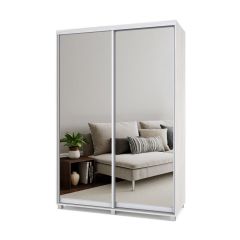 РОЛАНД Шкаф-купе с зеркалами Шимо светлый (450*1500) Р453 в Ревде - revda.mebel24.online | фото