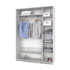 РОЛАНД Шкаф-купе с зеркалами Шимо светлый (450*1600) Р463 в Ревде - revda.mebel24.online | фото 3