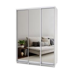 РОЛАНД Шкаф-купе с зеркалами Шимо светлый (600*1700) Р673 в Ревде - revda.mebel24.online | фото